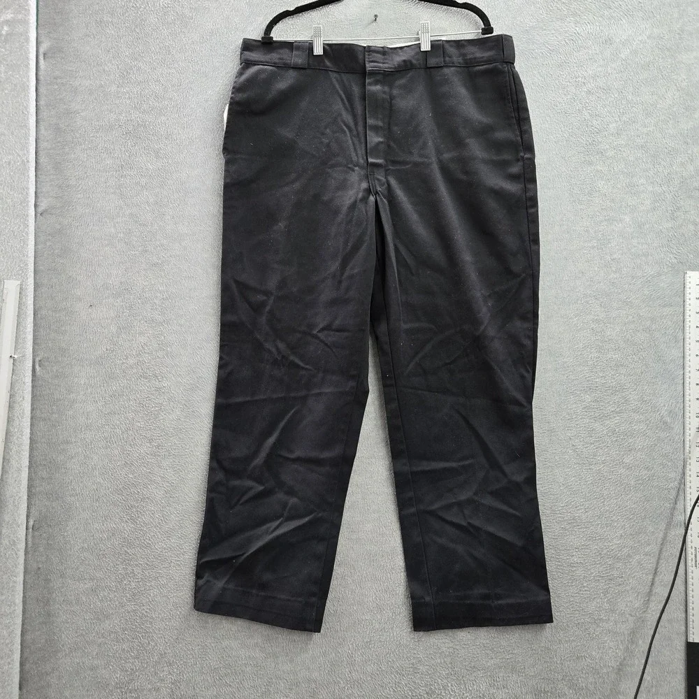Dickies Men Pants 40X32 Black Chino‎ Twill 874 Original Fit Work Pants Button